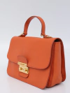Imagem do Bolsa Miu Miu Push Lock Flap Top Handle Laranja