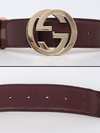 Cinto Gucci Web Interlocking GG Buckle Tam 85 - Paris Brechó