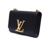 Bolsa Louis Vuitton Louise Black Calfskin Chain - Paris Brechó