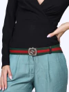 Cinto Gucci Cut Out G Buckle TAM 95 - comprar online