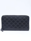 Gucci Black Guccissima Continental Zip - loja online
