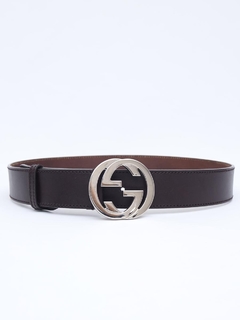 Cinto Original Gucci Interlocking Buckle na internet