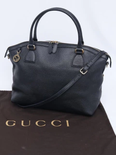 Gucci Black Large Dome Shoulder