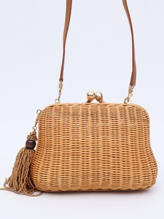 Imagem do Bolsa Serpui Palha Crossbody