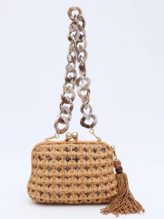 Bolsa Serpui Palha Crossbody na internet