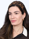 Lenço Louis Vuitton Bandeau Leopard Print na internet