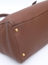 Prada Brown Vitello Daino Leather Large Tote