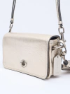 Bolsa Coach Turn Lock Flap Crossbody Silver na internet