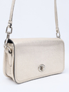Bolsa Coach Turn Lock Flap Crossbody Silver - loja online