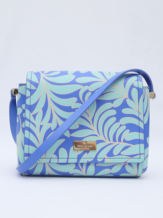 Bolsa Kate Spade Canvas Leaves Flap
