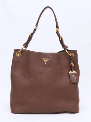 Bolsa Prada Vitelo Daino Tabacco BR4892