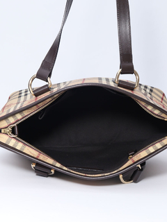 Bolsa Burberry Haymarket Check Tote - Paris Brechó