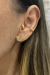 Brinco laço cravejado banhado em ouro 18k - comprar online