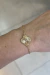 Pulseira trevo banhado em ouro 18k