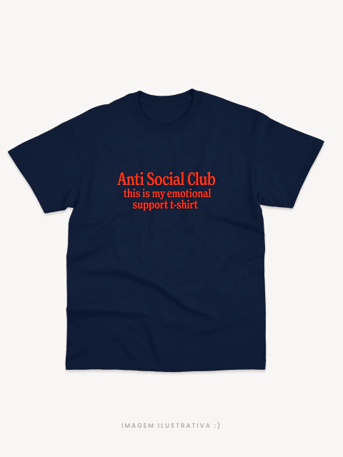 Camiseta Anti Social Club - Marinho