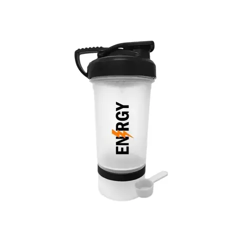 SHAKER FLIP COLOR TRANSPARENTE ENERGY (2 EN 1 + Scoop)
