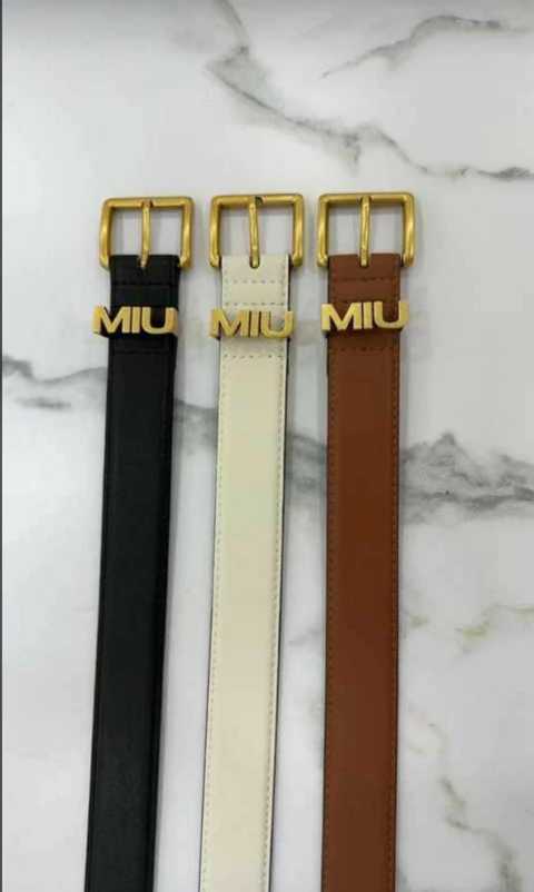 Cinto Couro Miu Miu - comprar online