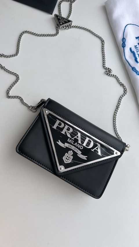 Bolsa Couro Brushed Triangle