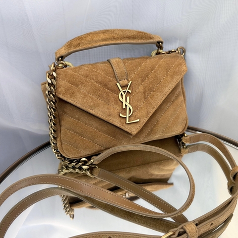 Bolsa College Mini Camurça - comprar online