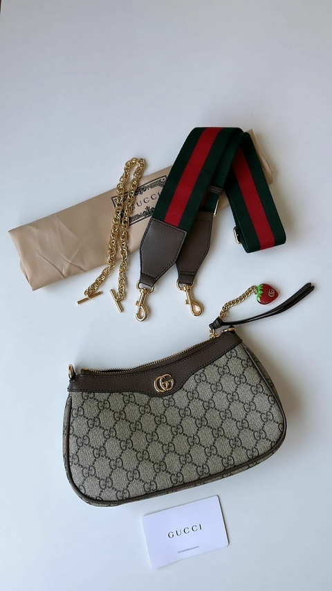 Bolsa Couro tiracolo Ophidia