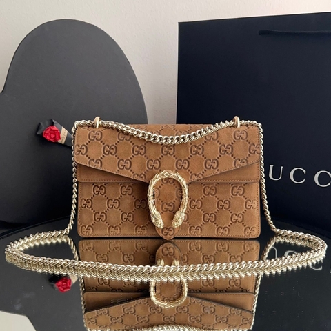 Bolsa GG Dionysus camurça - comprar online