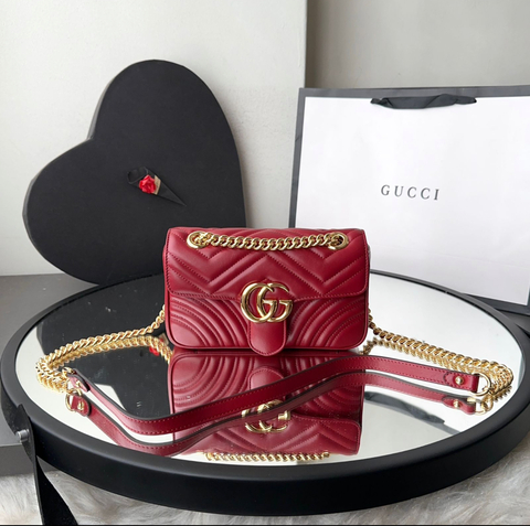 Bolsa GG Marmont Rosso Ancora