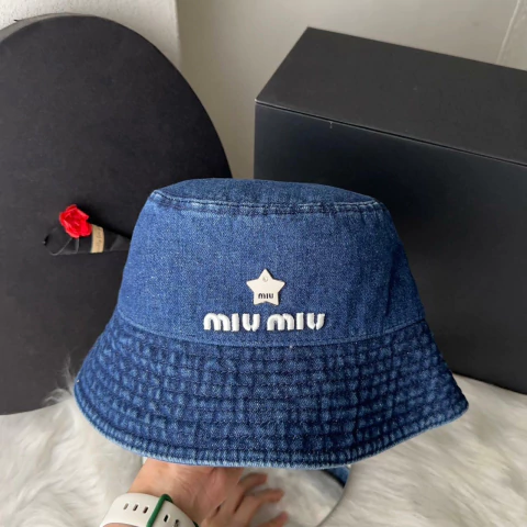 Chapéu Bucket Miu Miu Denim - buy online
