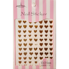 Sticker corazones dorados 967