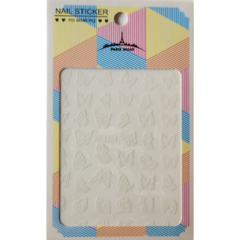 Sticker Mariposas blancas 1287