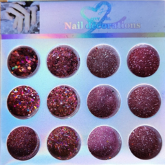 Polvos Glitter Brillos City Girl 12 piezas