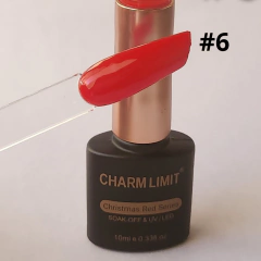 Esmaltes semi Rojos Charm Limit línea Christmas
