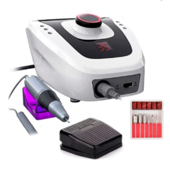 Torno Manicura Profesional 35000 rpm con Pedal e interruptor de reversa