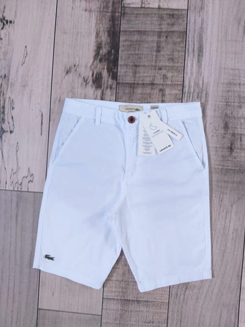 BERMUDA SARJA LASCOSTE LISA - BRANCA