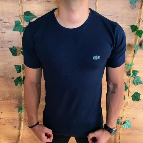 CAMISETA LACOSTE BASIC - AZUL MARINHO