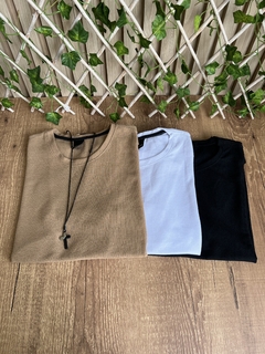 CAMISETA TEXTURIZADA - CARAMELO na internet
