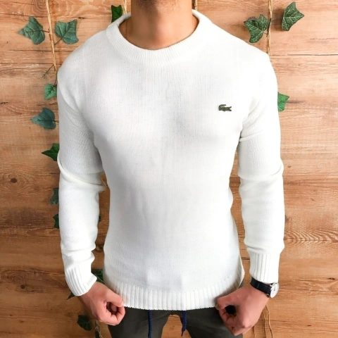 SUÉTER LACOSTE TRICOT - BRANCO