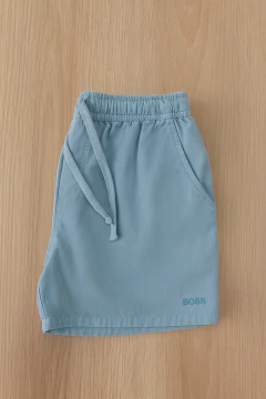 BERMUDA MAURICINHO HUGO BOSS SIMBOLO BOSS - AZUL CLARO na internet