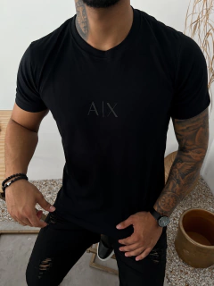 CAMISETA ARMANI A I X ESCRITA CENTRAL - PRETA