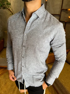 CAMISA SOCIAL LINHO PREMIUM - CHUMBO - comprar online