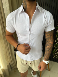 CAMISA SOCIAL LINHO - BRANCO
