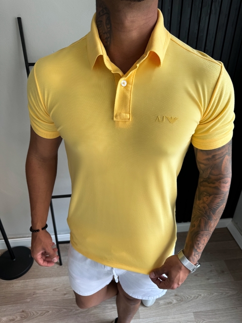 CAMISA GOLA POLO ARMANI ARMANI AJ - AMARELA