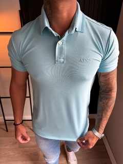 CAMISA GOLA POLO ARMANI ARMANI AJ - AZUL CLARO - comprar online
