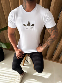 CAMISETA ADIDAS SÍMBOLO DOURADO - BRANCA - comprar online