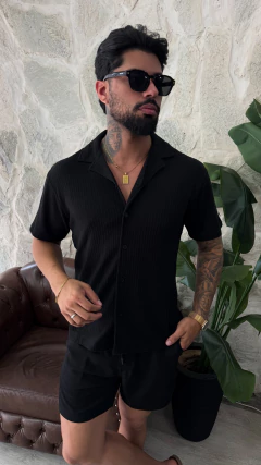 CAMISA MANGA CURTA TOSCANA - PRETA - comprar online