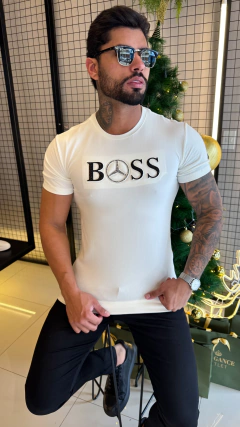 CAMISETA HUGO BOSS MERCEDES NEW - OFF WHITE - comprar online