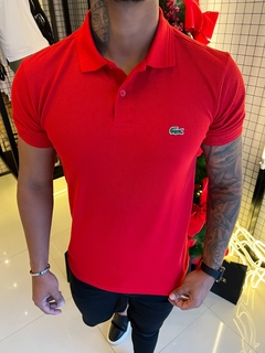 CAMISA GOLA POLO LACOSTE - VERMELHA