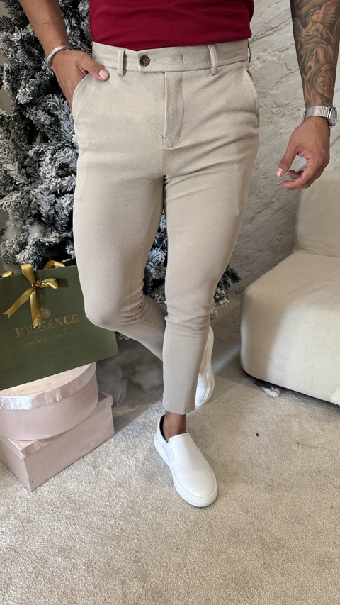 CALÇA ALFAIATARIA ITALIANA JACQUAR - BEGE