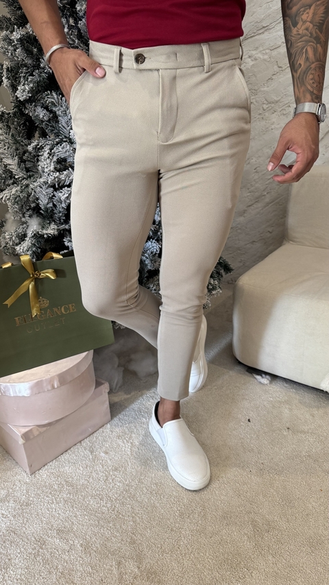 CALÇA ALFAIATARIA ITALIANA JACQUAR - BEGE1