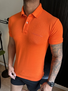CAMISA GOLA POLO CALVIN KLEIN - LARANJA na internet