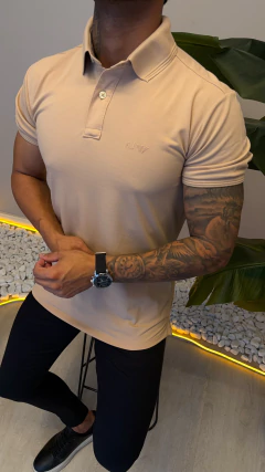 CAMISA GOLA POLO ARMANI ARMANI AJ - BEGE - comprar online